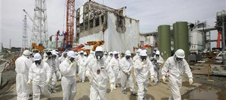 TEPCO and IAEA experts assessing the damage from the accident.