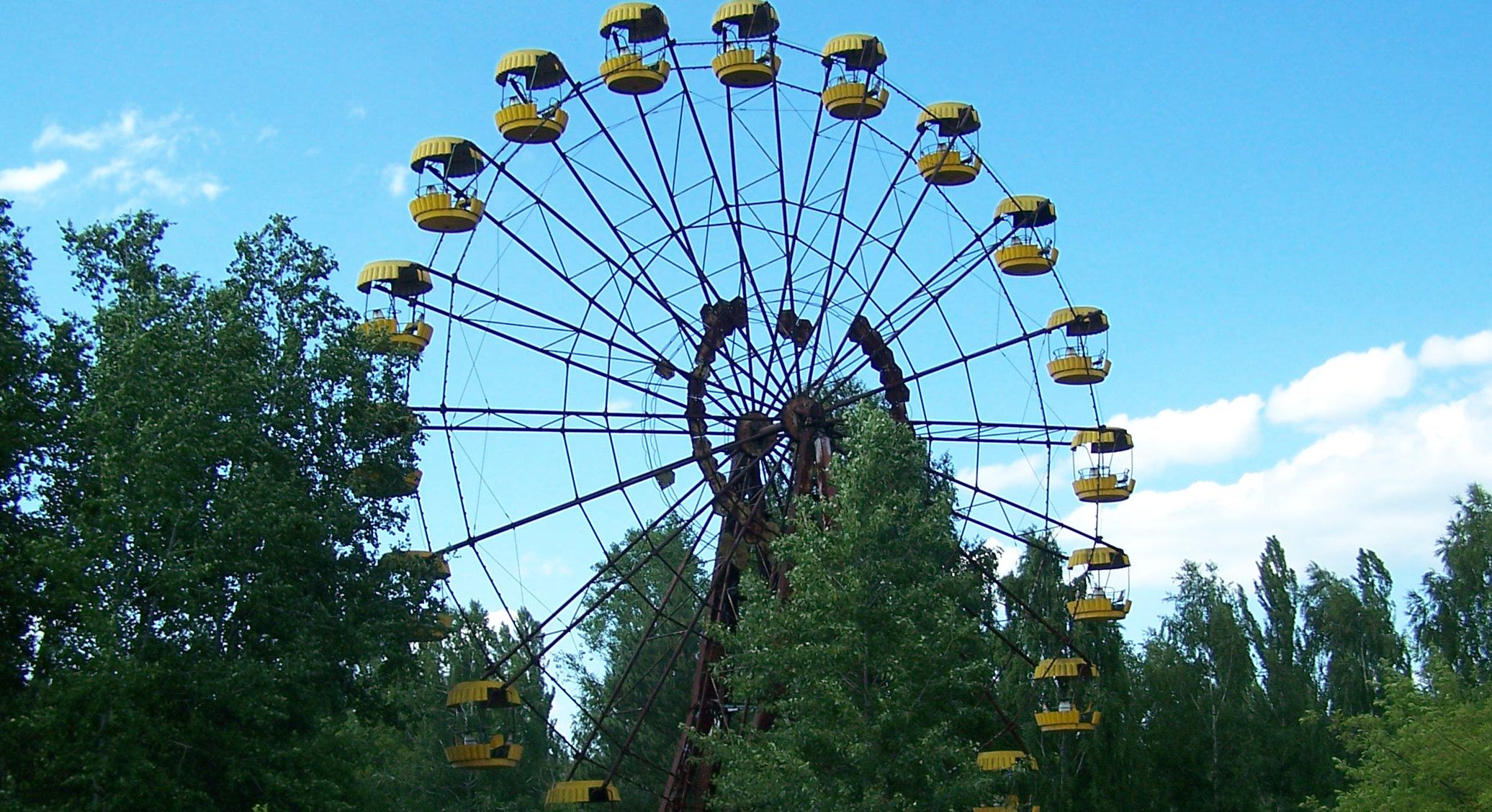 Abandoned luna-park in Pripyat.